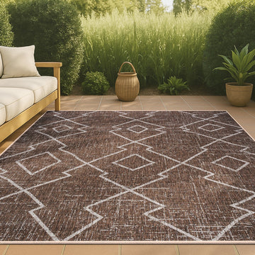 Carwa Tribal Diamond Trellis Indoor/outdoor Area Rug
